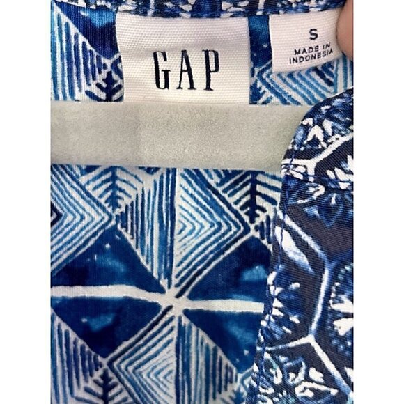 GAP Blue Patterned Midi Dress - Picture 5 of 9